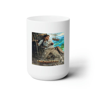 Tom Holland Uncharted White Ceramic Mug 15oz Sublimation With BPA Free