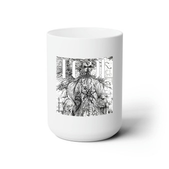 Tool Band Art White Ceramic Mug 15oz Sublimation With BPA Free