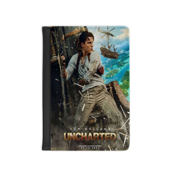Tom Holland Uncharted PU Faux Leather Passport Black Cover Wallet Holders Luggage Travel