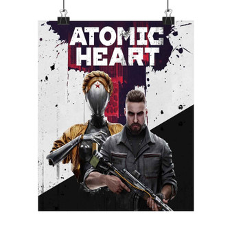 Atomic Heart Art Print Satin Silky Poster for Home Decor