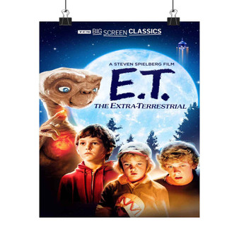 ET The Extra Terrestrial Poster Art Print Satin Silky Poster for Home Decor