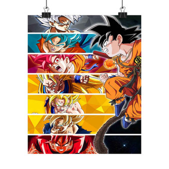 Goku Dragon Ball Z Art Print Satin Silky Poster for Home Decor