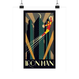 Iron Man Art Print Satin Silky Poster for Home Decor