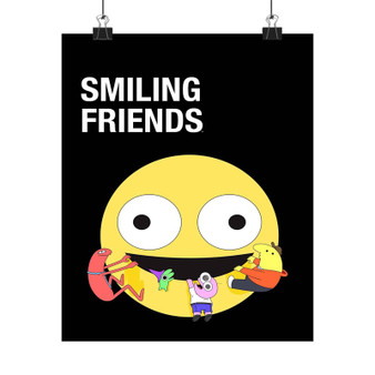 Smiling Friends Art Print Satin Silky Poster for Home Decor