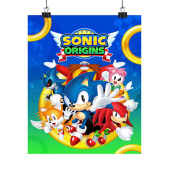 Sonic Origins Art Print Satin Silky Poster for Home Decor