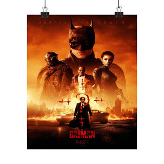 The Batman Art Print Satin Silky Poster for Home Decor