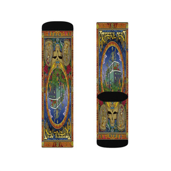 Grateful Dead Polyester Sublimation Socks Unisex Regular Fit White