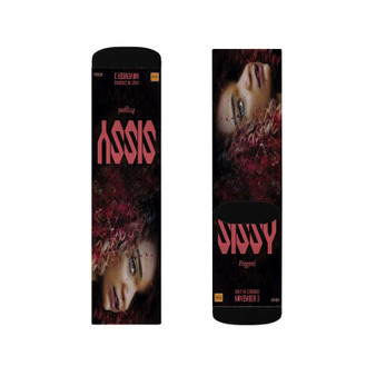 Sissy Polyester Sublimation Socks Unisex Regular Fit White