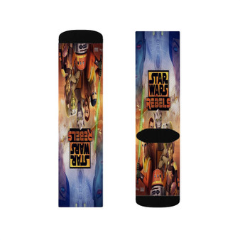 Star Wars Rebels Polyester Sublimation Socks Unisex Regular Fit White