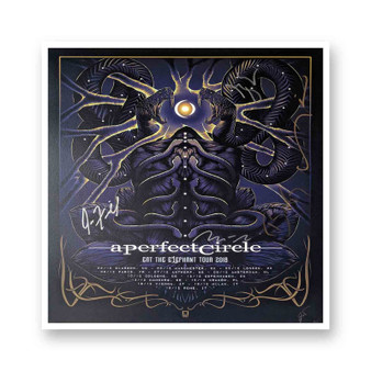 A Perfect Circle Tour White Transparent Vinyl Glossy Kiss-Cut Stickers