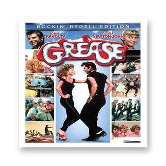Grease Movie White Transparent Vinyl Glossy Kiss-Cut Stickers