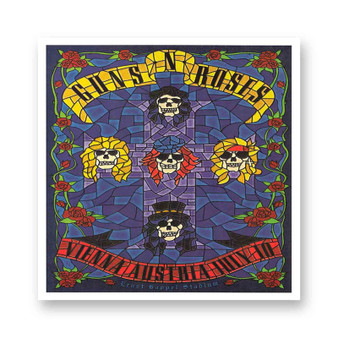 Guns N Roses Vienna Austria White Transparent Vinyl Glossy Kiss-Cut Stickers