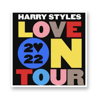 Harry Styles Love on Tour 2022 White Transparent Vinyl Glossy Kiss-Cut Stickers