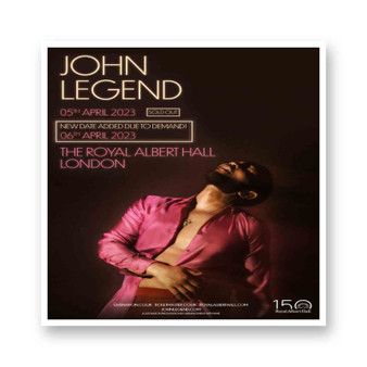 John Legend 2023 Tour White Transparent Vinyl Glossy Kiss-Cut Stickers