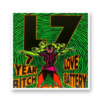 L7 7 Years White Transparent Vinyl Glossy Kiss-Cut Stickers