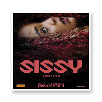 Sissy White Transparent Vinyl Glossy Kiss-Cut Stickers