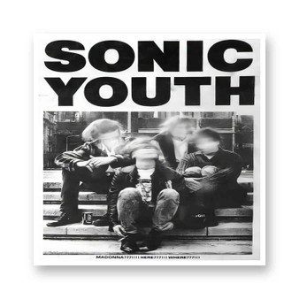 Sonic Youth White Transparent Vinyl Glossy Kiss-Cut Stickers