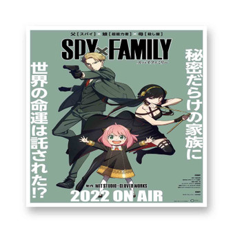 Spy x Family White Transparent Vinyl Glossy Kiss-Cut Stickers