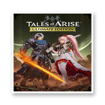 Tales of Arise White Transparent Vinyl Glossy Kiss-Cut Stickers