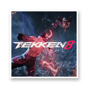 Tekken 8 White Transparent Vinyl Glossy Kiss-Cut Stickers