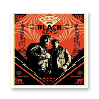 The Black Keys Obey White Transparent Vinyl Glossy Kiss-Cut Stickers