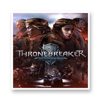 Thronebreaker The Witcher Tales White Transparent Vinyl Glossy Kiss-Cut Stickers