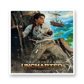 Tom Holland Uncharted White Transparent Vinyl Glossy Kiss-Cut Stickers