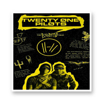 Twenty One Pilots The Bandito White Transparent Vinyl Glossy Kiss-Cut Stickers