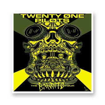 Twenty One Pilots The Bandito Tour White Transparent Vinyl Glossy Kiss-Cut Stickers