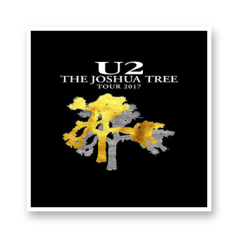 U2 Joshua Tree Tour White Transparent Vinyl Glossy Kiss-Cut Stickers