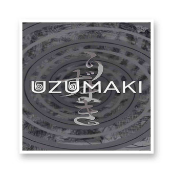 Uzumaki White Transparent Vinyl Glossy Kiss-Cut Stickers