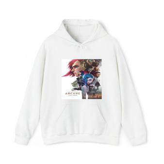 Arcane League of Legends Cotton Polyester Unisex Heavy Blend Hooded Sweatshirt Hoodie