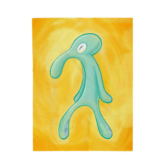 High Res Bold and Brash Squidward Polyester Bedroom Family Velveteen Plush Blanket