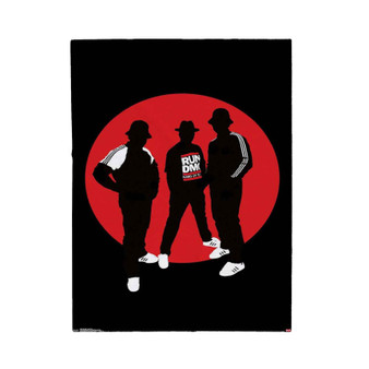 Run DMC Silhouette Polyester Bedroom Family Velveteen Plush Blanket