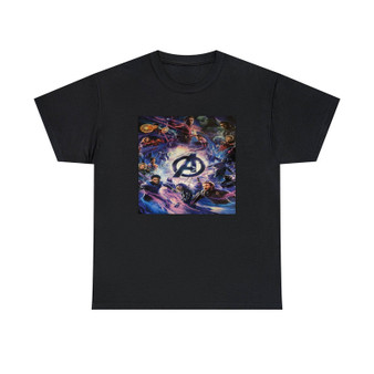 Avengers Poster Signed By Cast Classic Fit Unisex Heavy Cotton Tee T-Shirts Crewneck