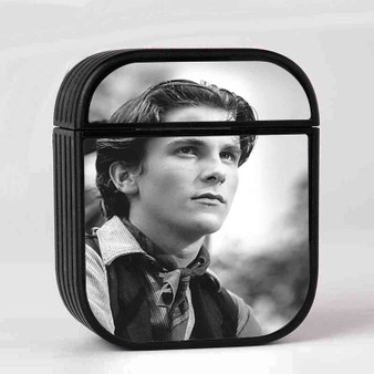 Christian Bale Young Case for AirPods Sublimation Slim Hard Plastic Glossy