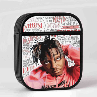 Juice Wrld Lyric Case for AirPods Sublimation Slim Hard Plastic Glossy