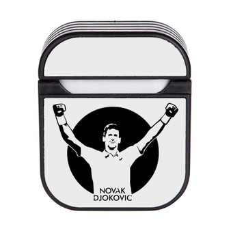 Novak Djokovic Case for AirPods Sublimation Slim Hard Plastic Glossy