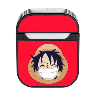 Smiling Luffy Case for AirPods Sublimation Slim Hard Plastic Glossy