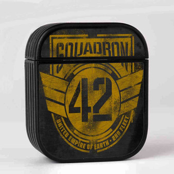 Squadron 42 Case for AirPods Sublimation Slim Hard Plastic Glossy