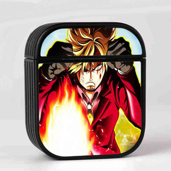 Sanji One Piece Case for AirPods Sublimation Slim Hard Plastic Glossy
