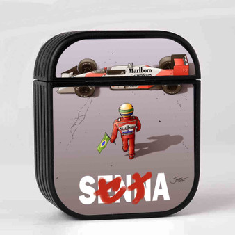 Ayrton Senna Akira Case for AirPods Sublimation Slim Hard Plastic Glossy