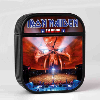 Iron Maiden En Vivo 2012 Case for AirPods Sublimation Slim Hard Plastic Glossy