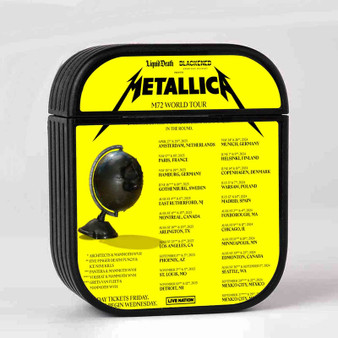 Metallica World Tour 2023 Case for AirPods Sublimation Slim Hard Plastic Glossy