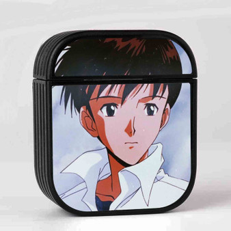 Shinji Ikari Evangelion Case for AirPods Sublimation Slim Hard Plastic Glossy