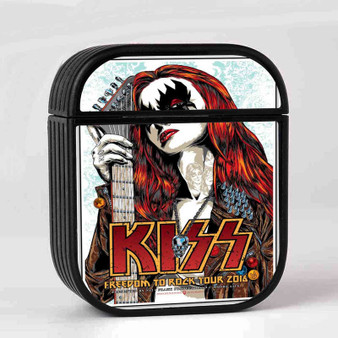 Kiss Australia Case for AirPods Sublimation Slim Hard Plastic Glossy