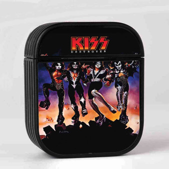 Kiss Destroyer Case for AirPods Sublimation Slim Hard Plastic Glossy