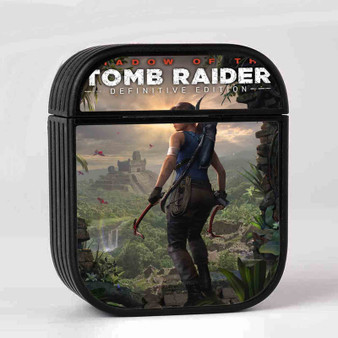 Shadow of the Tomb Raider Case for AirPods Sublimation Slim Hard Plastic Glossy