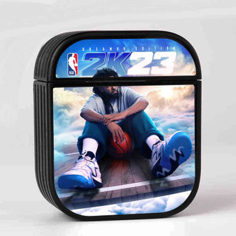 J Cole NBA 2k23 Case for AirPods Sublimation Slim Hard Plastic Glossy