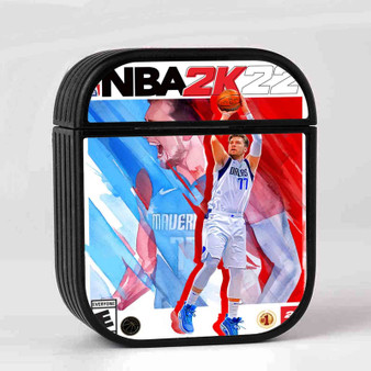 Luka Doncic NBA 2k22 Case for AirPods Sublimation Slim Hard Plastic Glossy